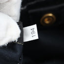 Miu Miu Hand Bag Leather 2way Black Gold Auth 204493M-12