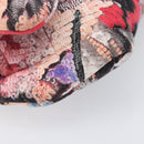 CHANEL Matelasse Chain Shoulder Bag Cotton Multicolor Silver CC Auth 204495M-13