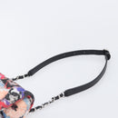 CHANEL Matelasse Chain Shoulder Bag Cotton Multicolor Silver CC Auth 204495M-8