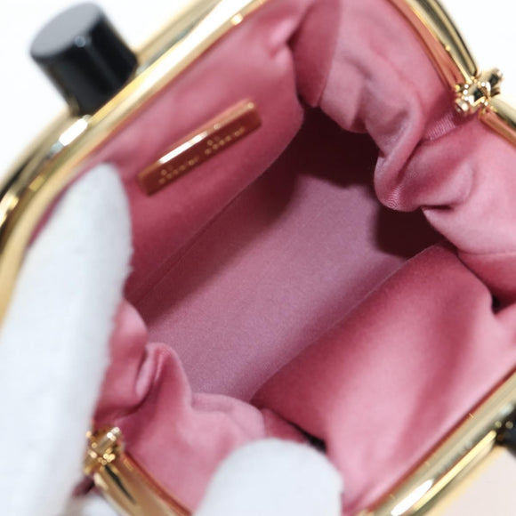 Miu Miu Matelasse Shoulder Bag Leather Pink Gold Auth 204496SAM