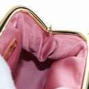 Miu Miu Matelasse Shoulder Bag Leather Pink Gold Auth 204496SAM-19