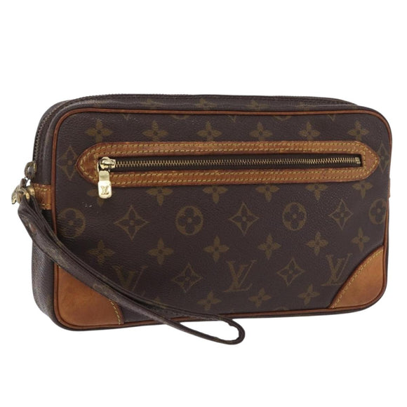 LOUIS VUITTON Monogram Marly Dragonne GM Clutch Bag M51825 LV Auth 204520