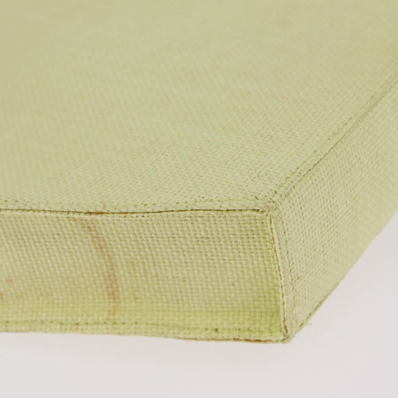 CELINE Star Ball Shoulder Bag Raffia Green Gold Auth 204523