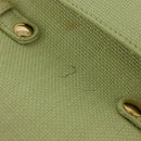 CELINE Star Ball Shoulder Bag Raffia Green Gold Auth 204523-10