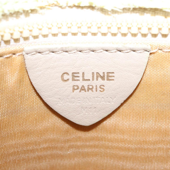 CELINE Star Ball Shoulder Bag Raffia Green Gold Auth 204523