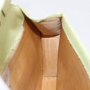 CELINE Star Ball Shoulder Bag Raffia Green Gold Auth 204523-22