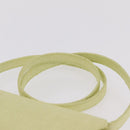 CELINE Star Ball Shoulder Bag Raffia Green Gold Auth 204523-14