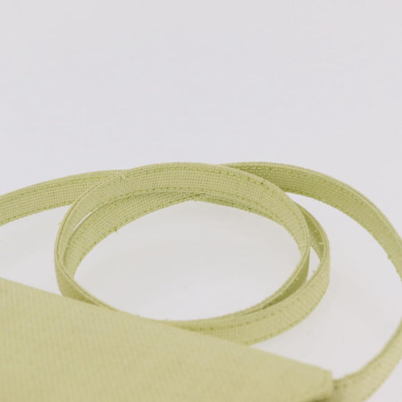 CELINE Star Ball Shoulder Bag Raffia Green Gold Auth 204523