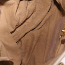 PRADA Hand Bag Vitter Shine Beige Gold Auth 204524-16
