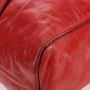 Miu Miu Hand Bag Vitter Lux 2way Red Gold Auth 204526V-17
