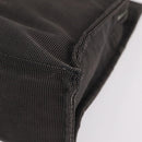 HERMES Her Line Tote MM Tote Bag Canvas Gray Silver Auth 204530-11