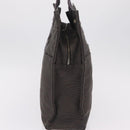 HERMES Her Line Tote MM Tote Bag Canvas Gray Silver Auth 204530-4