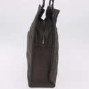 HERMES Her Line Tote MM Tote Bag Canvas Gray Silver Auth 204530-5