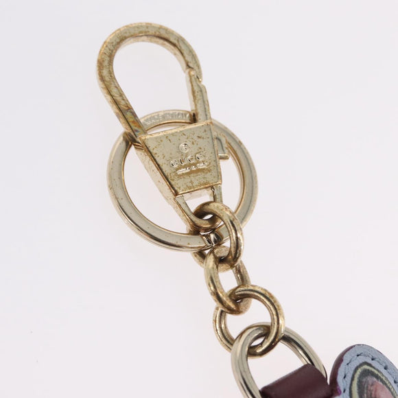 GUCCI Micro GG Supreme Yuko Higuchi Charm PVC Gray Gold Auth 204532M