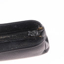 CHANEL COCO Mark Pouch Caviar Skin Black Gold CC Auth 204533-12