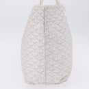 GOYARD Herringbone Saint Louis PM Tote Bag PVC Leather White Auth 204570-5