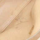 LOEWE Amazona 28 Hand Bag Suede Beige Gold Tone Auth 204571V-11