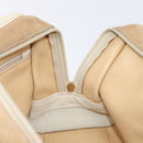 LOEWE Amazona 28 Hand Bag Suede Beige Gold Tone Auth 204571V-21
