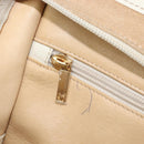 LOEWE Amazona 28 Hand Bag Suede Beige Gold Tone Auth 204571V-23