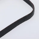 Miu Miu Madras Shoulder Bag Leather Black Gold Tone Auth 204572V-8