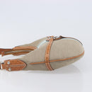 GUCCI Interlocking Shoulder Bag Canvas Beige Silver 114869 Auth 204577V-4