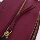 Salvatore Ferragamo Gancini Hand Bag Leather 2way Pink Gold Tone Auth 204579A-20