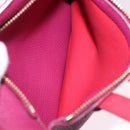 Salvatore Ferragamo Gancini Hand Bag Leather 2way Pink Gold Tone Auth 204579A-27