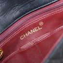CHANEL Mini Matelasse 20 Chain Shoulder Bag Lamb Skin Black Gold CC Auth 204583V-18