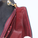 CHANEL Mini Matelasse 20 Chain Shoulder Bag Lamb Skin Black Gold CC Auth 204583V-20