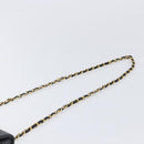 CHANEL Mini Matelasse 20 Chain Shoulder Bag Lamb Skin Black Gold CC Auth 204583V-8