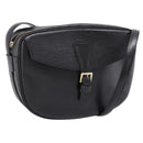 LOUIS VUITTON Epi Jeune Fille MM Shoulder Bag Black M52152 LV Auth 204584A-1