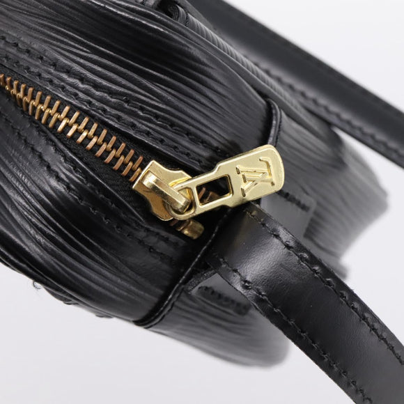 LOUIS VUITTON Epi Jeune Fille MM Shoulder Bag Black M52152 LV Auth 204584A