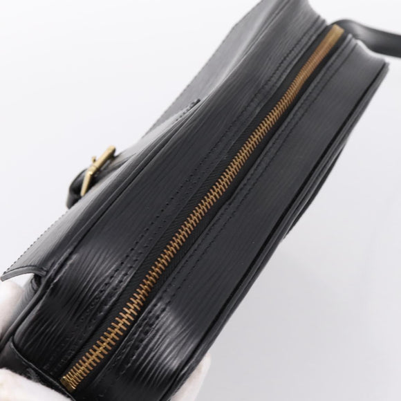 LOUIS VUITTON Epi Jeune Fille MM Shoulder Bag Black M52152 LV Auth 204584A