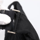 PRADA Shoulder Bag Nylon Black Silver Auth 204590A-10