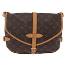 LOUIS VUITTON Monogram Saumur 30 Shoulder Bag M42256 LV Auth 204593A-2