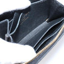 LOUIS VUITTON Monogram Empreinte Zippy Coin Purse Black M60574 LV Auth 204595V-19