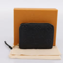 LOUIS VUITTON Monogram Empreinte Zippy Coin Purse Black M60574 LV Auth 204595V-12
