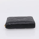 LOUIS VUITTON Monogram Empreinte Zippy Coin Purse Black M60574 LV Auth 204595V-6
