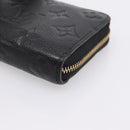 LOUIS VUITTON Monogram Empreinte Zippy Coin Purse Black M60574 LV Auth 204595V-7