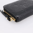 LOUIS VUITTON Monogram Empreinte Zippy Coin Purse Black M60574 LV Auth 204595V-14