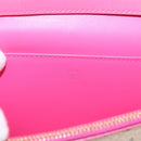 MCM Vicetos Shoulder Bag PVC Leather Pink Gold Tone Auth 204597A-16