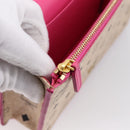 MCM Vicetos Shoulder Bag PVC Leather Pink Gold Tone Auth 204597A-20