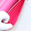 MCM Vicetos Shoulder Bag PVC Leather Pink Gold Tone Auth 204597A-21