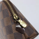 LOUIS VUITTON Damier Ebene Pochette Cosmetic PM Pouch N47516 LV Auth 204602-8