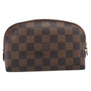 LOUIS VUITTON Damier Ebene Pochette Cosmetic PM Pouch N47516 LV Auth 204602-2