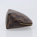 LOUIS VUITTON Damier Ebene Pochette Cosmetic PM Pouch N47516 LV Auth 204602-3