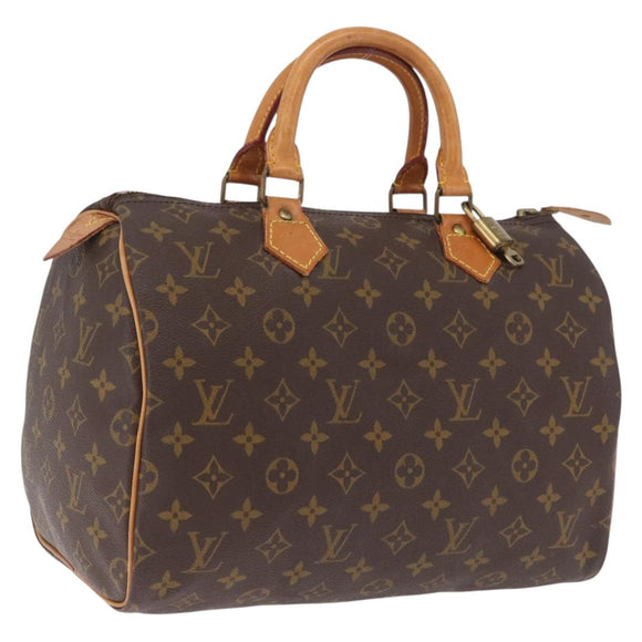 LOUIS VUITTON Monogram Speedy 30 Hand Bag M41526 LV Auth 204611V