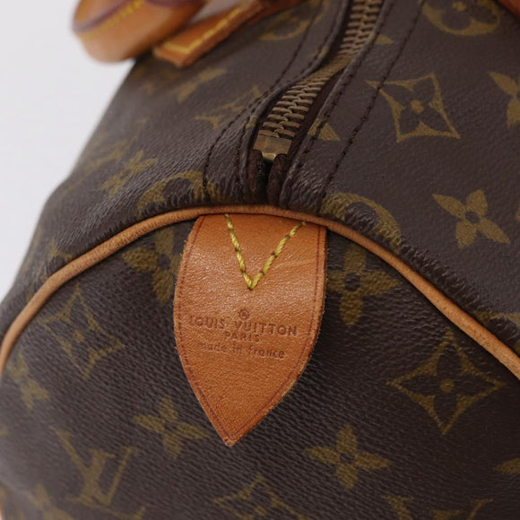 LOUIS VUITTON Monogram Speedy 30 Hand Bag M41526 LV Auth 204611V