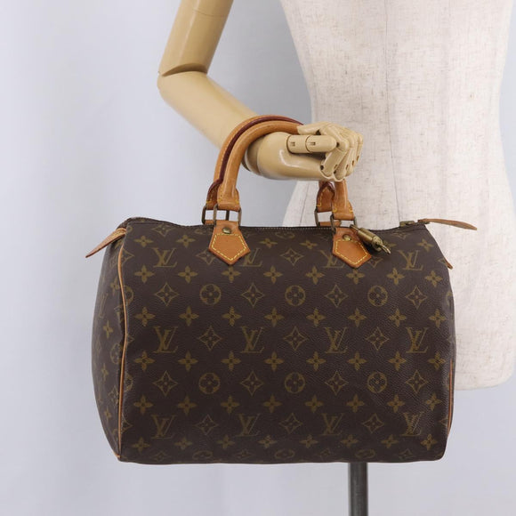 LOUIS VUITTON Monogram Speedy 30 Hand Bag M41526 LV Auth 204611V