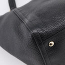 GUCCI Tote Bag Leather Black Gold Tone 282309 Auth 204612V-19